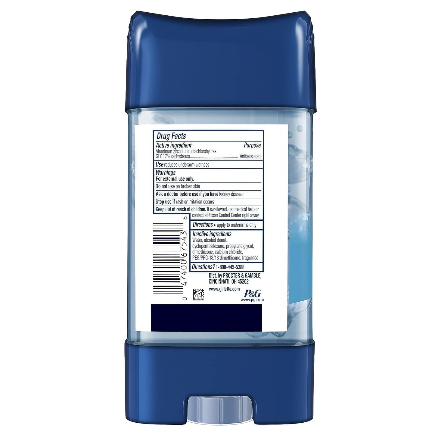 Gillette Cool Wave Gel Men's Deodorante 108gr (3.8oz)
