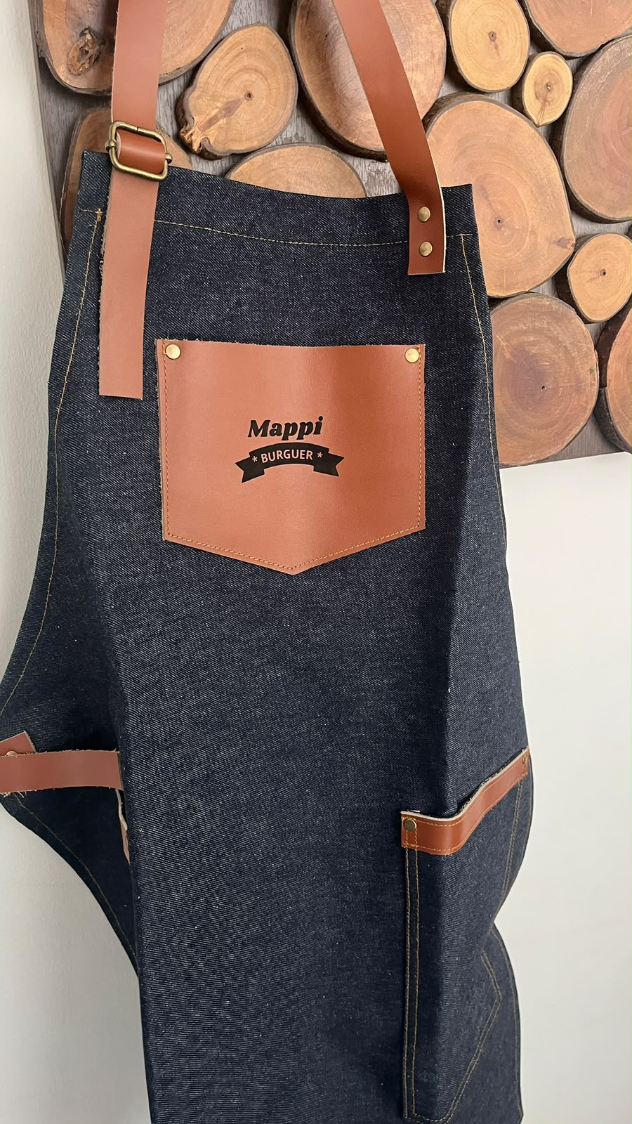 Delantal Jean & Cuero