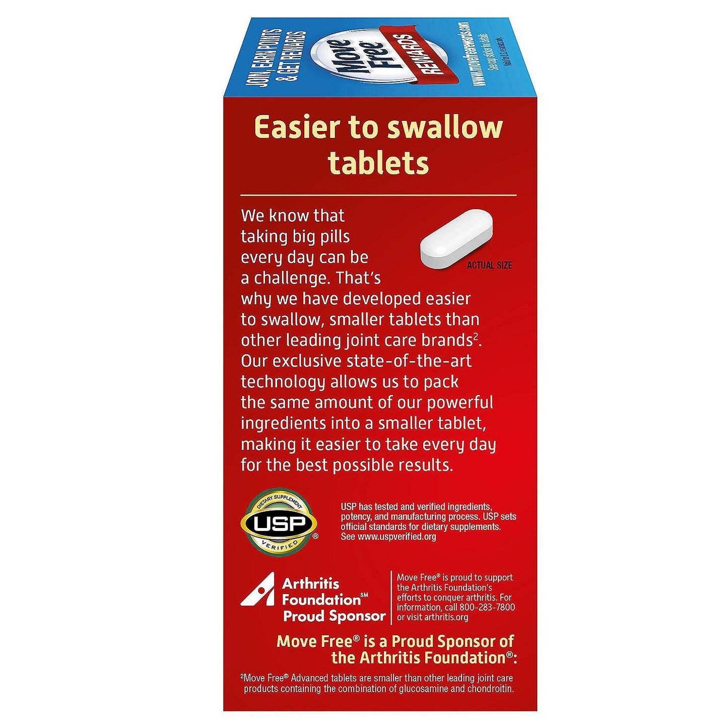 Move Free (Glucosamina/Chondritin/Acido Hyaluronico - Suplemento para Articulaciones) 200 Ct.