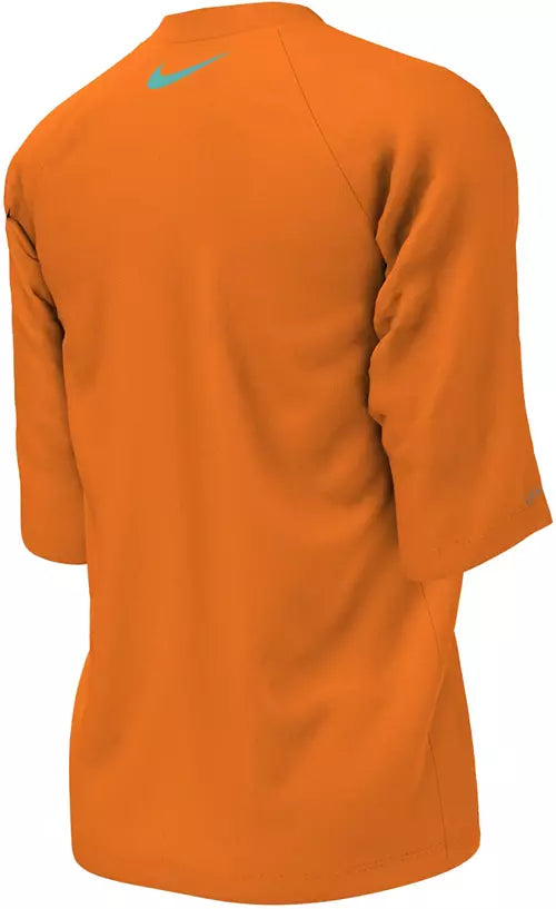 Nike Boys' Hydro Half-Sleeve RashGuard Orange - SPF40+ (Copy)