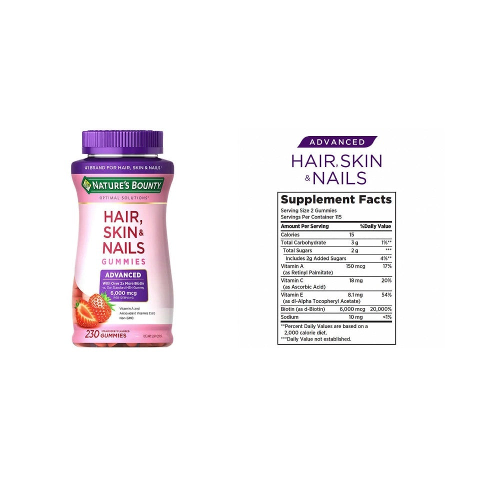 NatureBounty Hair, Skin, Nails 230 Gummies