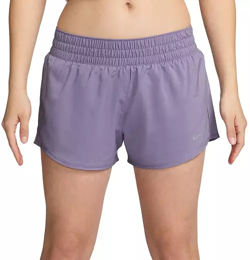 Nike Women's One Dri-FIT Mid-Rise 3" Brief-Lined Shorts Talla: Medium / Large