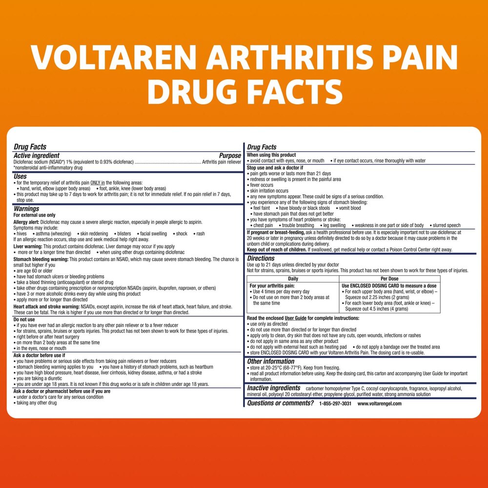 Gel Voltaren Artritis - 5.3oz (150gr)