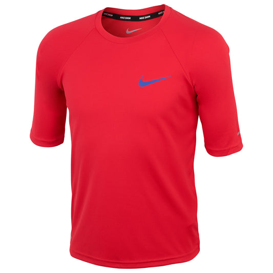 Nike Boys' Hydro Half-Sleeve RashGuard ROJO