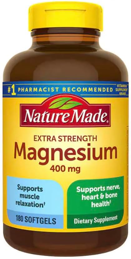 Nature Made Magnesium 400 mg Extra Strength (180 softgels)