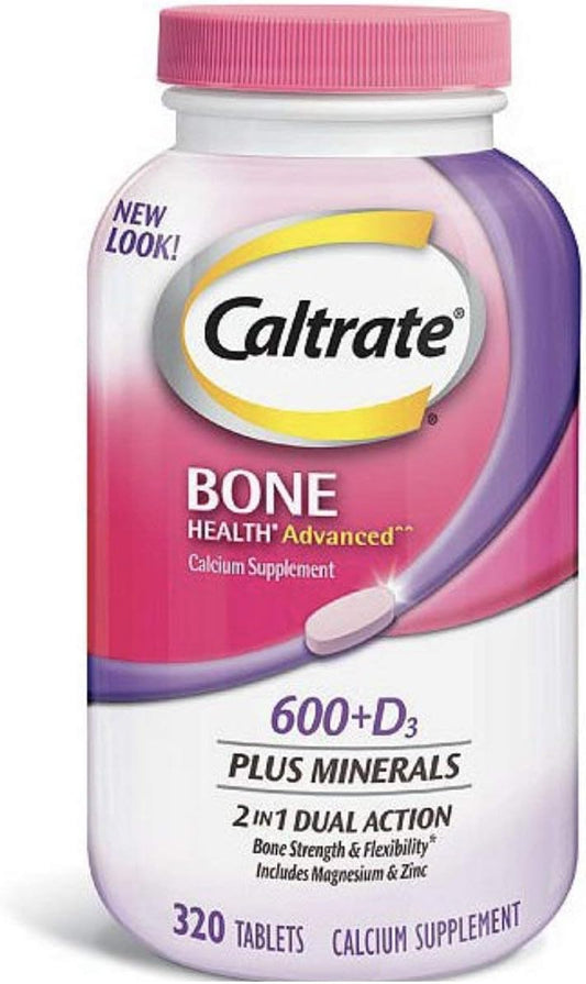 Caltrate 600mg + D3 with Minerals, 320 Count