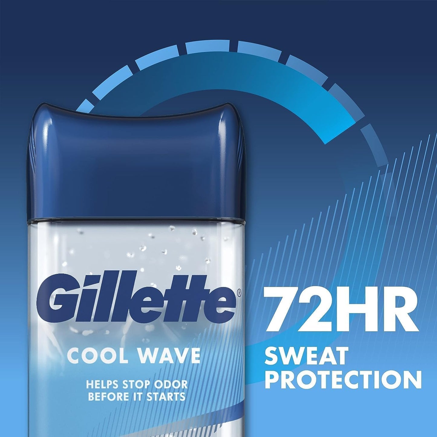 Gillette Cool Wave Gel Men's  Deodorante 108gr (3.8oz)