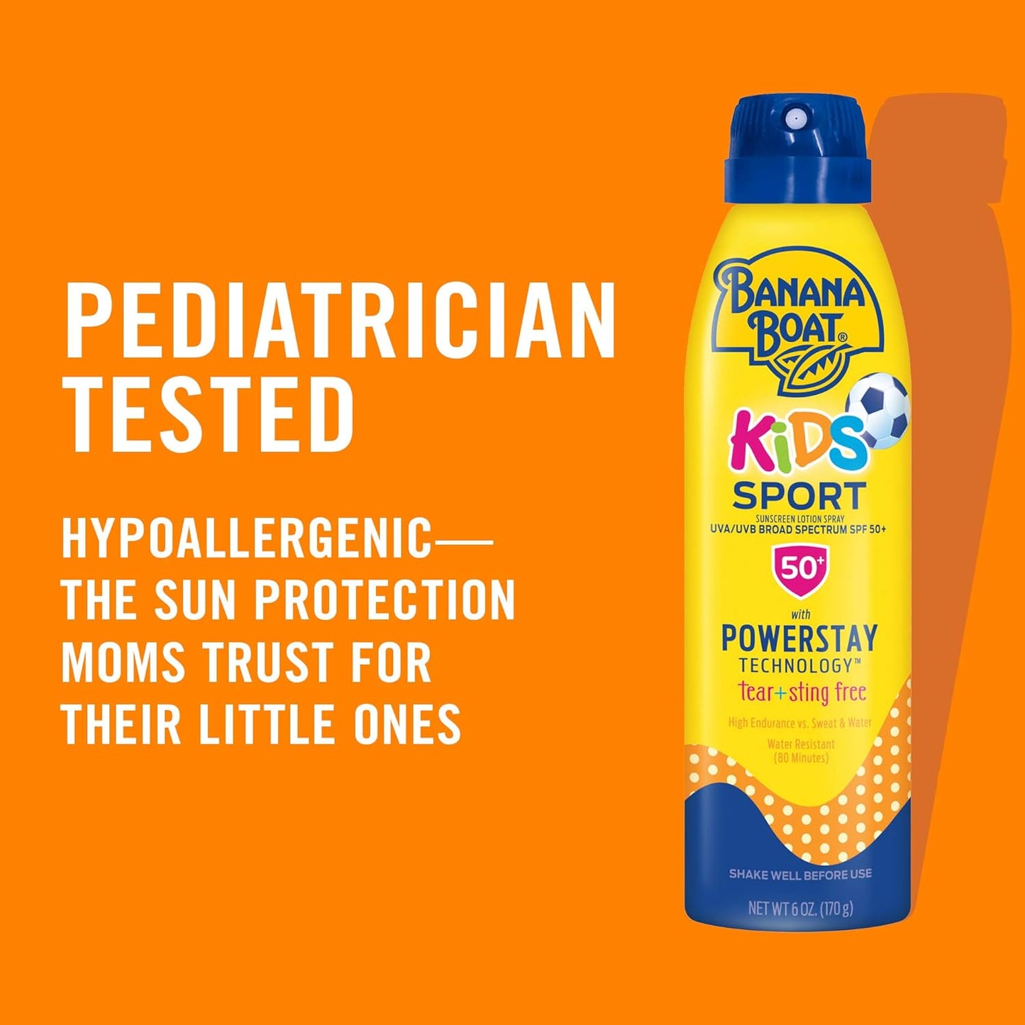 Protector solar en aerosol Banana Boat Kids Sport SPF 50, 9.5 oz / 269gr  (50% mas producto)