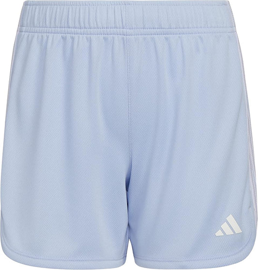 Adidas Girls' 3 Stripe Mesh Short (Azul/Blanco)