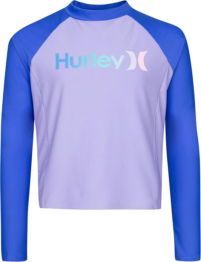 Hurley Girls' Classic Long Sleeve Rash Guard