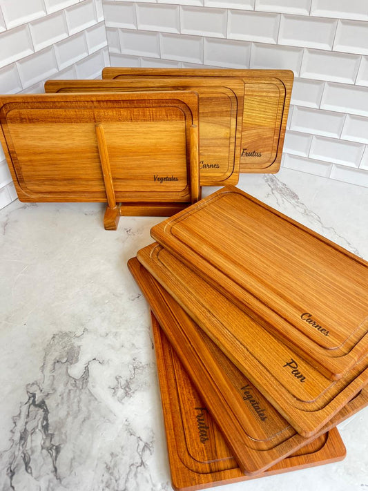 Pack 4 Tablas de Bambú para picar