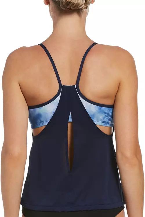 Nike Women's Layered Tankini Top Talla: Large