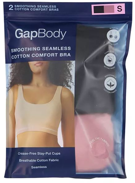 Gap Body 2Pack Lounge Bra - Elysian Blue/Neutral Pink TALLA: Small