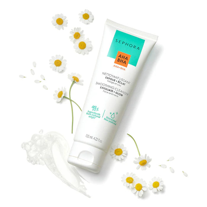 SEPHORA  Limpiador suavizante con AHA + BHA 4.22oz (125ml)