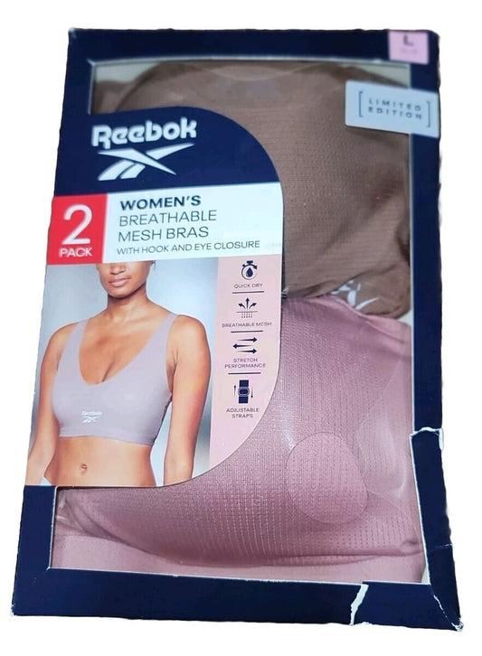 Reebok - Breathable Mesh Bras (2pack) - Talla: S M L