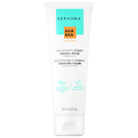 SEPHORA  Limpiador suavizante con AHA + BHA 4.22oz (125ml)