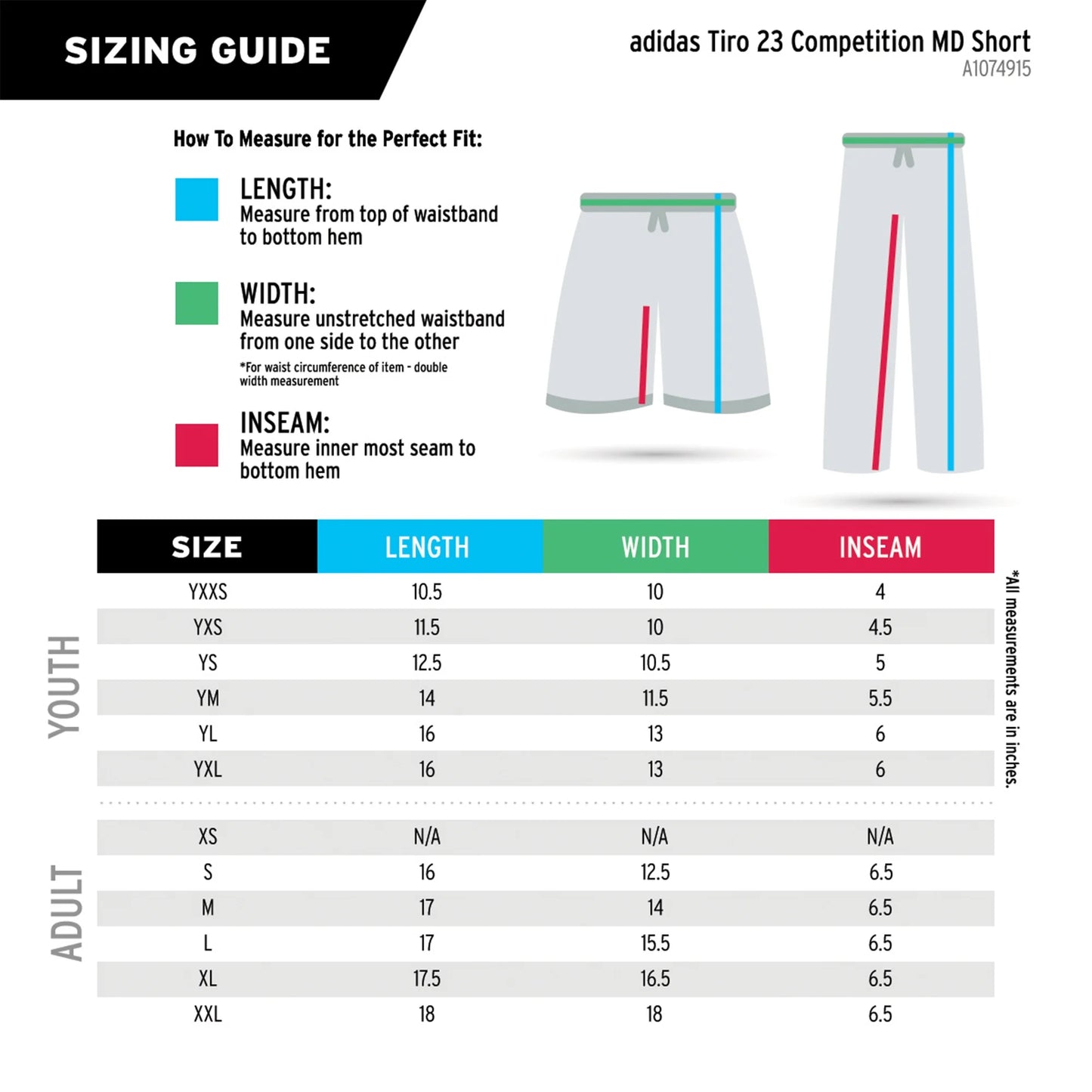 Adidas KIDS Tiro 23 Competition Match Shorts